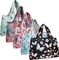 Wrapables Large Foldable Tote Nylon Reusable Grocery Bags, 5 Pack